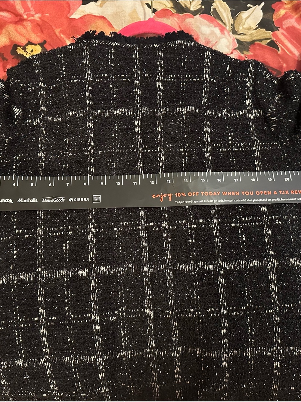 Black Tweed Long Jacket - Picture 4 of 4